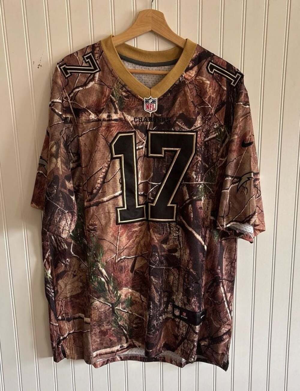 Philip Rivers #17 Chargers Nike NFL Throwback Realtree Camo Jersey Size 48